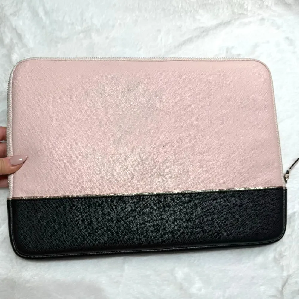 Kate Spade New York Pink Black Laptop Sleeve Case